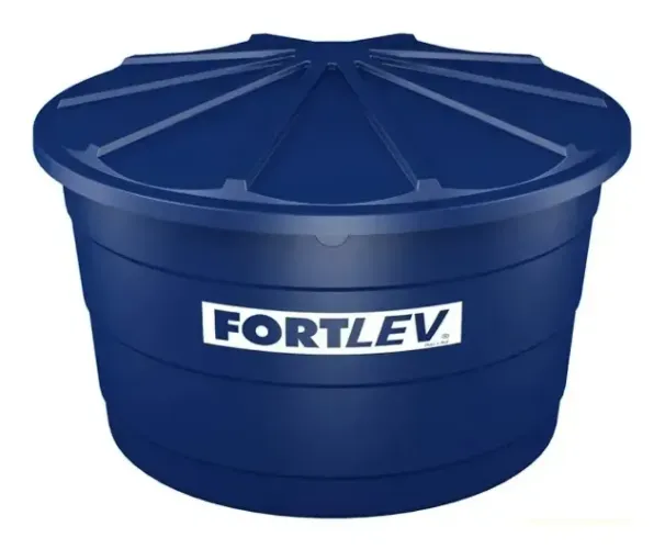 Caixa d'água 3000L Fortlev Polietileno Vertical Azul