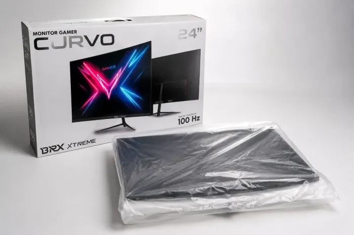 Monitor Gamer BRX Xtreme 24" Curvo Full HD 100Hz - Novo Lacrado