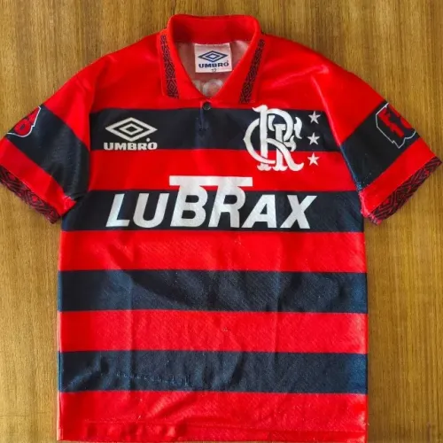 camisa original centenário 1995 flamengo umbro tamanho 12 infantil 1994 lubrax