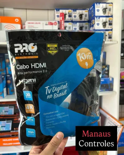Cabo Hdmi de 10 Metros 2.0v Ultra HD 4K - Loja