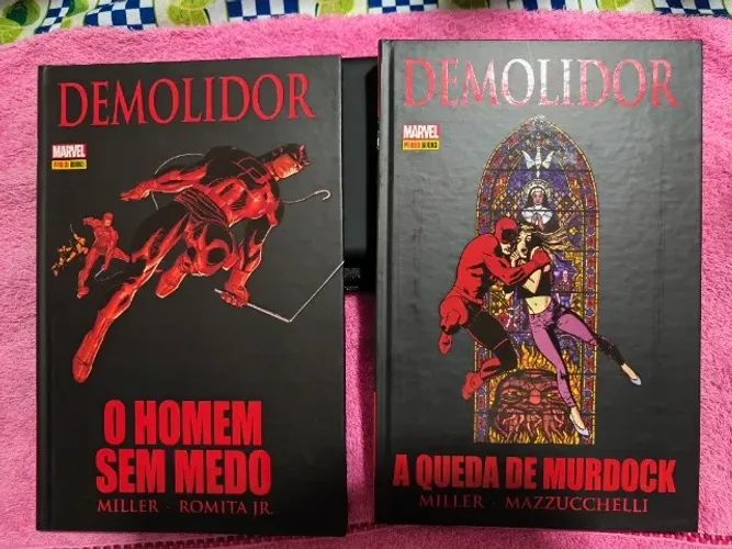 Demolidor O Homem sem Medo e A queda de Murdock Ambos capa dura Panini