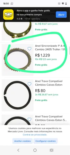 Peças pra vender rápido