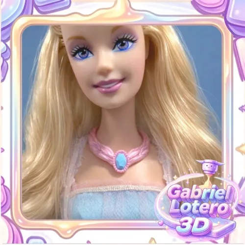 Colar para a Barbie Odette do filme O Lago dos Cisnes - impressão 3D