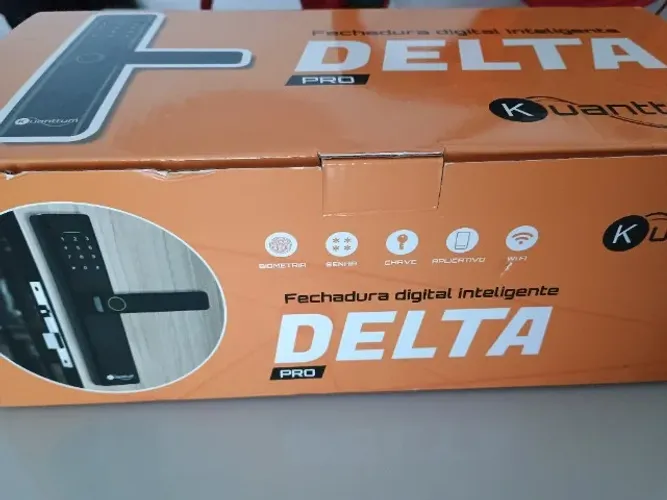 NOVO Fechadura Digital Kuanttum Delta Pro Nova Lacrada Biometria