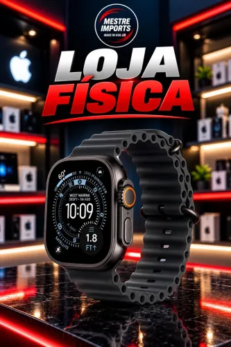 Apple Watch Ultra 4 Black (Pulseira Preta) NOVO LOJA FÍSICA - LOURDES BH
