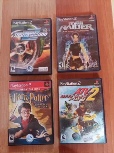 Lote#3 PS2: Need For Speed Underground 2; Tomb Raider Angel Of Darkness; Harry Potter; ATV