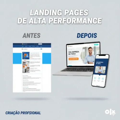 Landing Page Profissional p/ Vendas - Design Único e Moderno.
