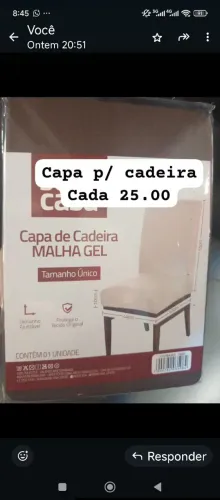 Capa p Cadeira prática e impermeável
