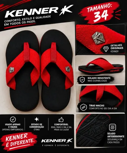 Kenner Vernelha Tamanho 34