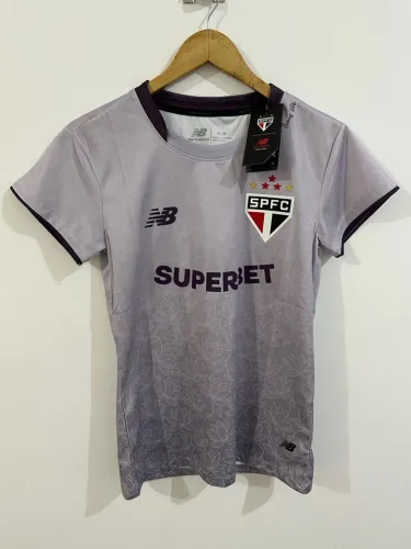 Camiseta do São Paulo lilás 2026/27 lançamento feminino