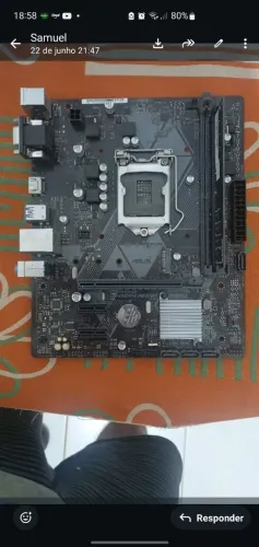 Placa mae asus prime 310m lga 1151+memoria ram 8gb ddr4 envio olx pela olx pay