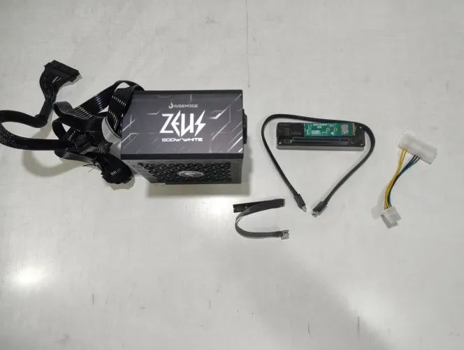 Kit Dock Oculink GPU Externa com PCI 4.0 4x Dois adaptadores M2 + Brinde