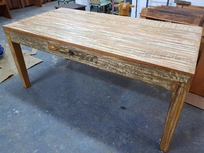 Mesa Mocha com Gaveta Patina Creme