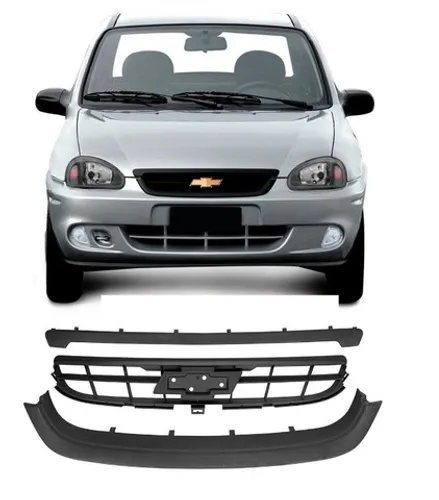 Grade Central Inferior E Superior Corsa Classic 09 10 Preta sem logo emblema dsds