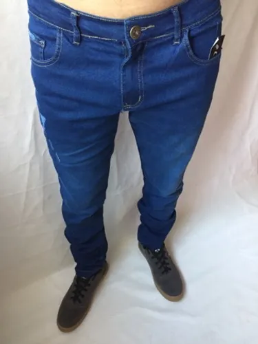 Calça masculina jeans com elastano