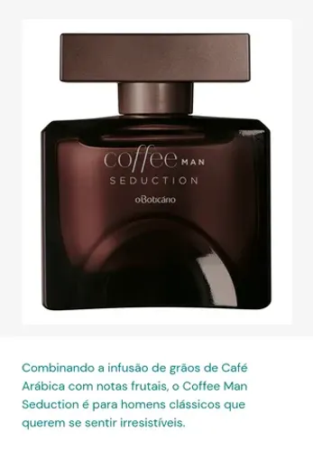 Coffe Man Seduction Boticário lacrado
