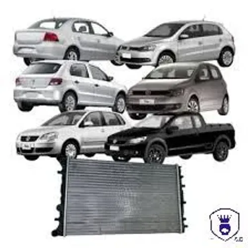 Radiador VW do Gol, Voyage, Saveiro e Fox