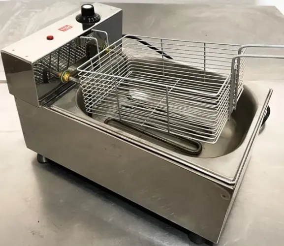 Fritadeira elétrica de 1 cuba 5 litros 110 volts pronta entrega
