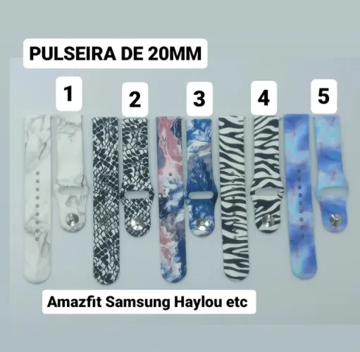 Pulseira para relógio smartwatch Amazfit Samsung Haylou etc
