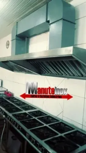 Coifas com exaustor sob medida, dutos industrial