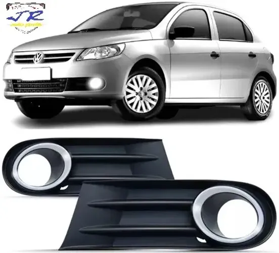 Par Moldura Farol Milha Gol Voyage Saveiro G5 2009 2010 2011 2012 