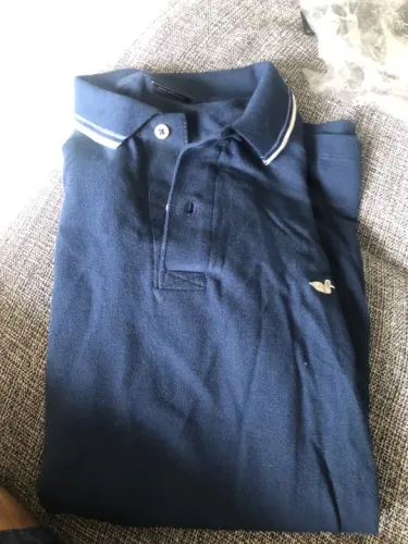 Polo Piquet Mr Cat - Azul TAM G sem uso
