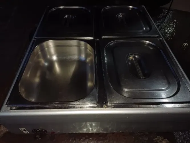 Rechaud (inox)de mesa eletrico com termostato ( Banho Maria) - NOVÍSSIMO! 