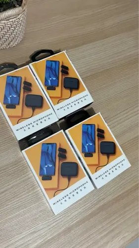 Microfone Sem Fio para Celular J13 Lavalier - Novo/ lacrado 