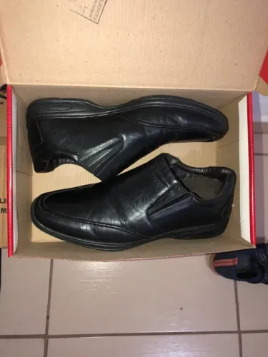 Sapato social couro preto 