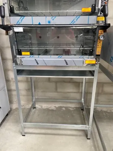 FORNO DE GUILHOTINA A GÁS UMA CÂMARA 80X60X25 FR/LAT AÇO INOX - METALMAQ