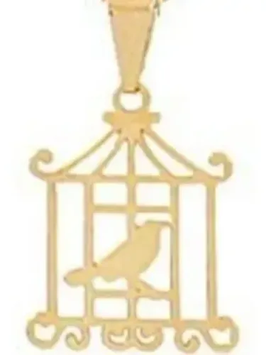 10 pingentes banhados à ouro 2,0x1,5 cm