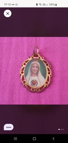 Pingente coração de Maria