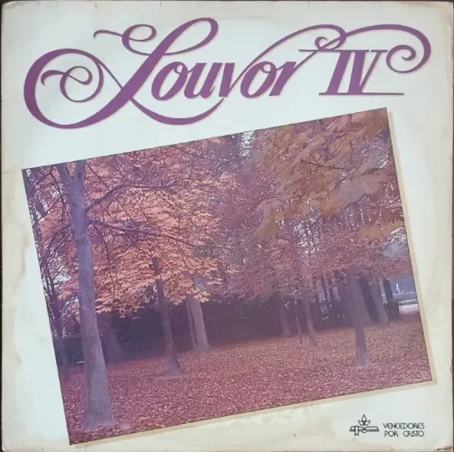 Lp Disco de Vinil Gospel Evangélico Vencedores Por Cristo - Louvor 4 - com encarte