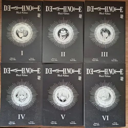 Death Note - Edição Negra Completa (Volumes 1 a 6)