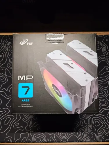 Cooler Para Processador FSP MP7, ARGB, 120mm, Intel-AMD, Preto