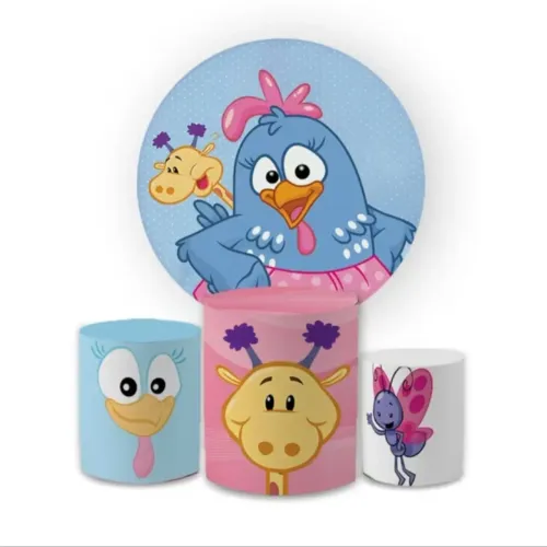 Kit capas tema festa Galinha Pintadinha