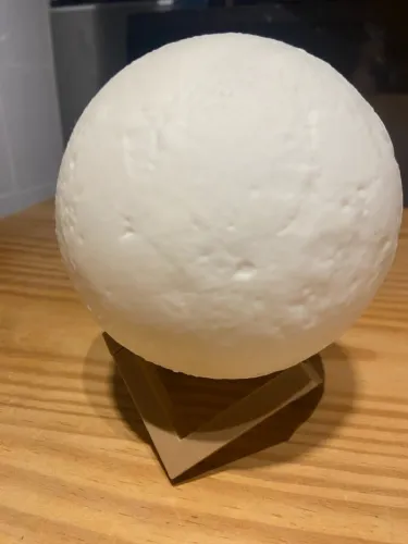 Luminária Lua 3D Decorativa - Iluminação Ambiente