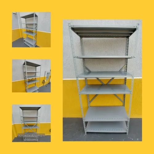 Estante de Metal  6 Prateleiras 93x42x200cm