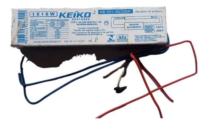 Reator Eletrônico Keiko 1x16w 127-220v Ke 161-12