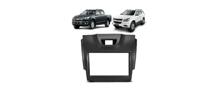 Moldura de Som Tela Painel Multimídia 2din 7'' para S10 / Blazer 2012 - 2015