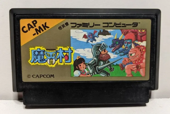 GHOST N GOBLINS FAMICOM 60 PINOS E NES 100% ORIGINAL MAKAIMURA GHOULS N GHOST NINTENDINHO