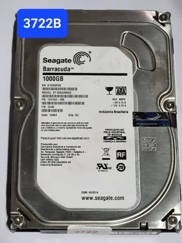 Placa Hd 1 Tb St1000dm003 - Fw: Cc49 - Cod. 3722b