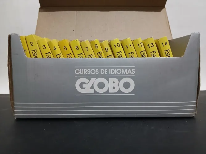 Raro Curso de Idiomas Globo em Fita K7 Espanhol Antigo