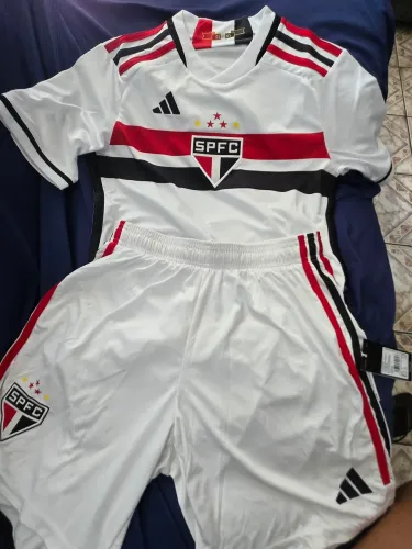 Kit de Uniforme de Futebol do São Paulo 1 adidas 