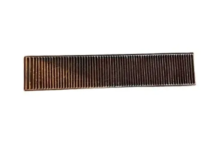 GRELHA FERRO CHATO LINEAR  PRETO 20X1,00 3/4X3/16  C/ SUPORTE