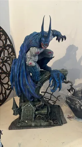 Batman colecionáveis resina 3d pintado à mão