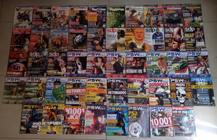 Revistas de Games PS WORLD, SDP Playstation e outras games R$15,00 cada