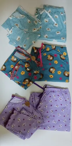 Pijama de ursinho. Cropt e calca super macio e quentinho. Veste 34-36-38 tem stretch.