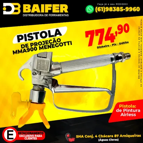 Pistola de Projeção MMa900 Menegotti