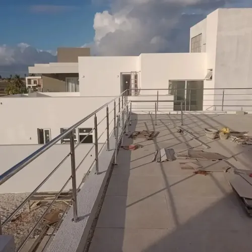 Corrimão de aço inox para sacada